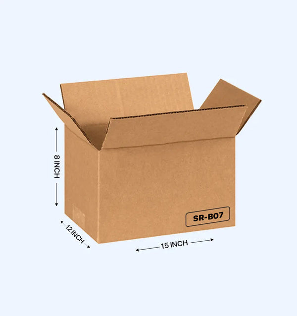 Buy Corrugated Boxes, 15X12X8 Inches - Pack of 25