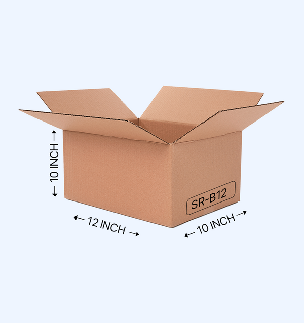 Buy Corrugated Boxes, 10x10x12 Inches - Pack Of 25