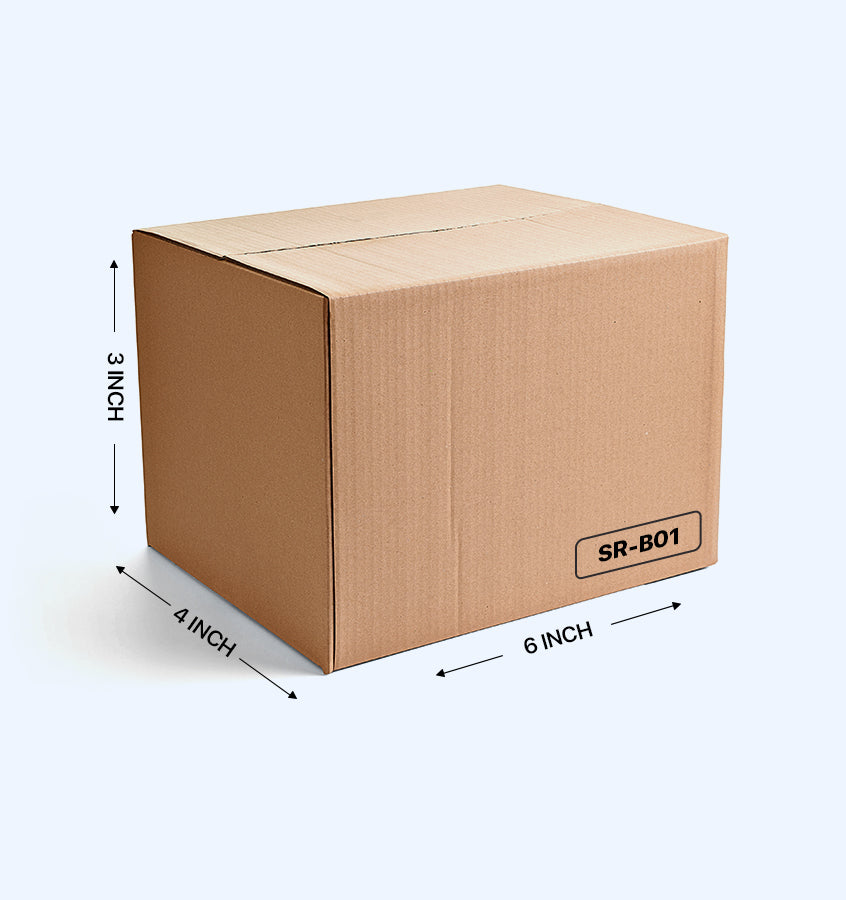 Buy Corrugated Box (6x4x3 In) ( Pack of 100) Shiprocket Packaging