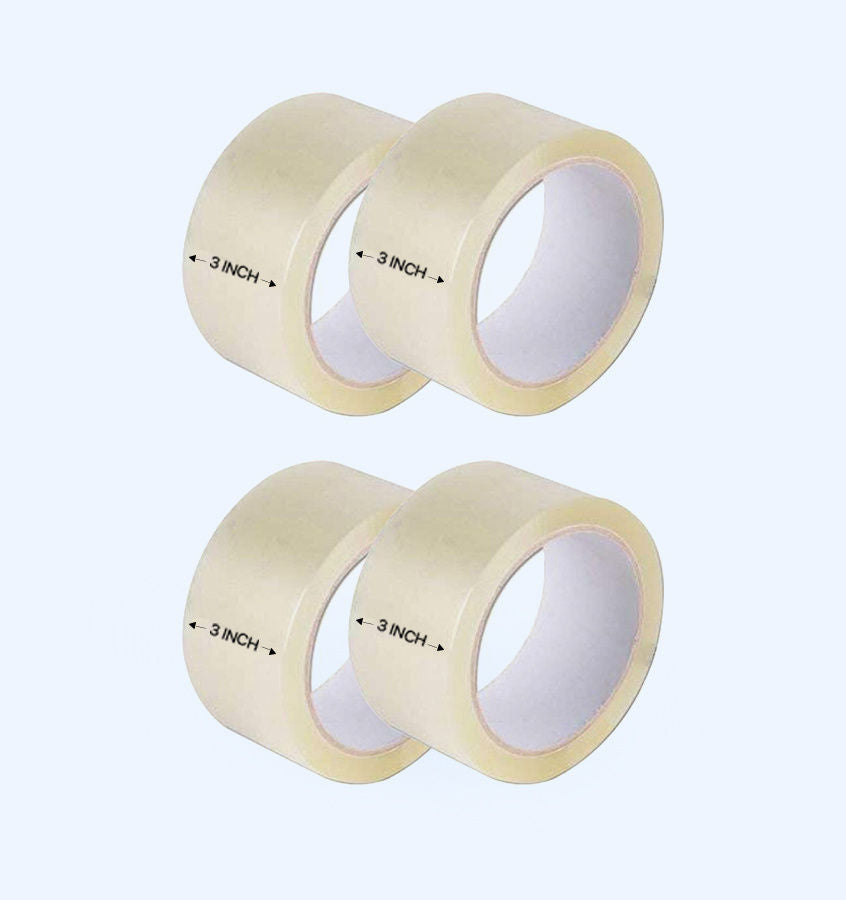 Buy Transparent Tapes for Packaging - 3 Inch X 100 Meters (Pack of 4)