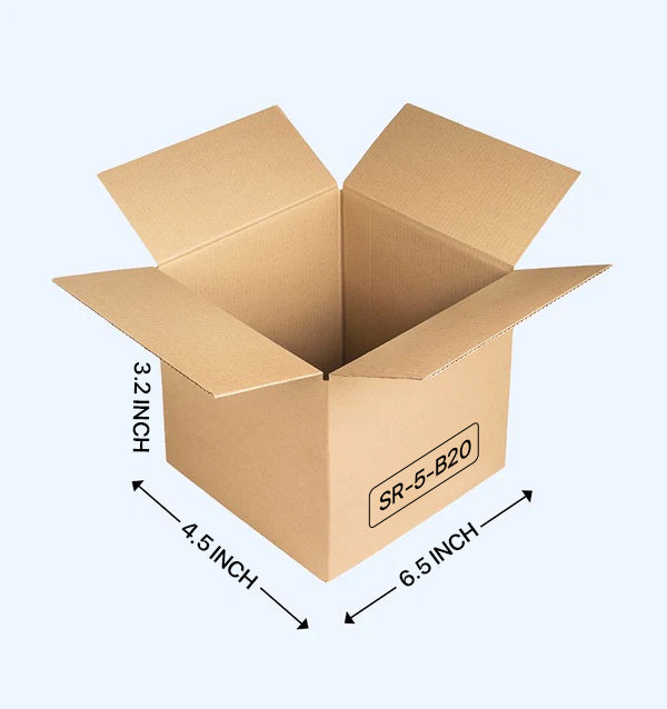 Corrugated Box (6.5 x 4.5 x 3.2 inches)
