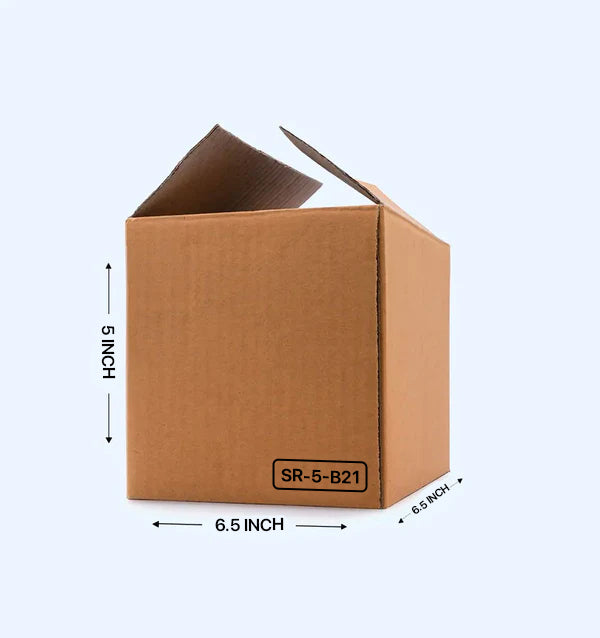 Corrugated Box (6.5 x 6.5 x 5 inches)