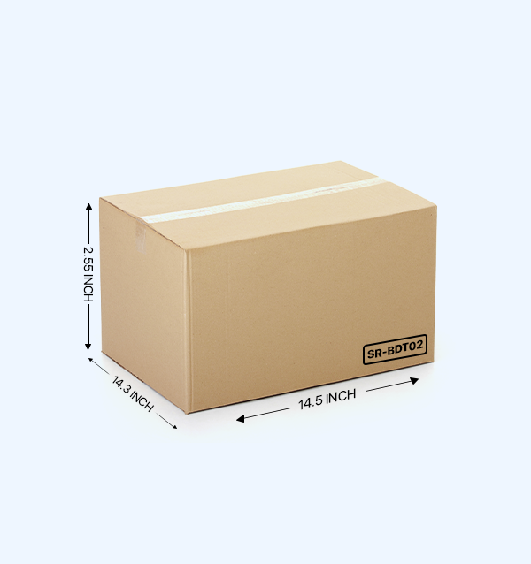 Buy Corrugated Boxes, 14.5x14.3x2.5 Inches - Pack Of 50