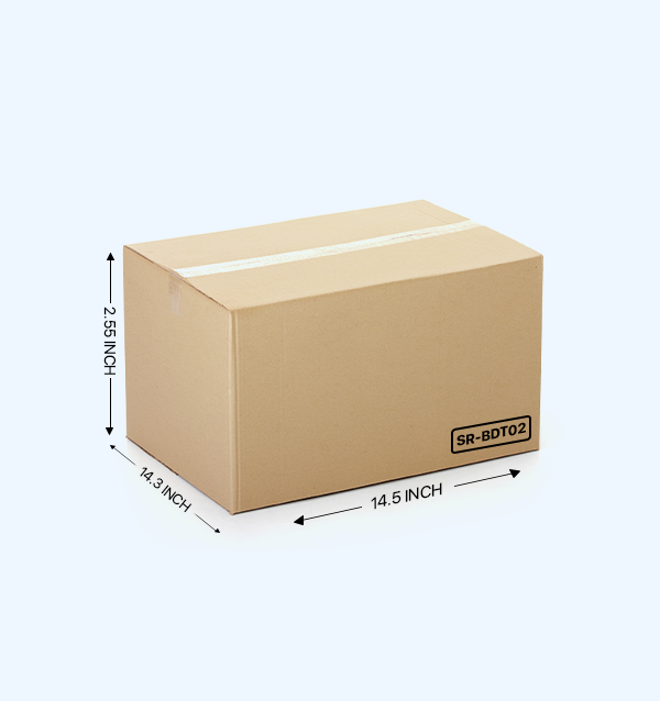 Buy Corrugated Boxes, 14.5x14.3x2.5 Inches - Pack Of 25