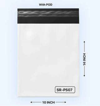 Premium courier Bag with POD Sleeve (75 microns) 10x14 Inches (Pack of 100)