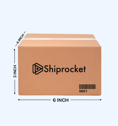 Buy Shiprocket branded Corrugated Boxes, 6X4X3 Inches - Pack of 100