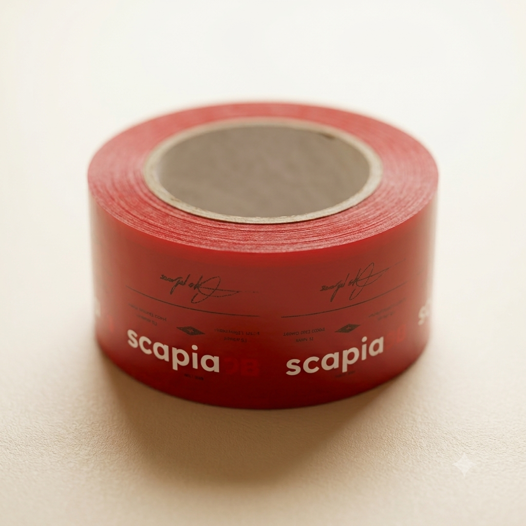 Scapia Printed Brand Tape (2 inches x 65 meters)