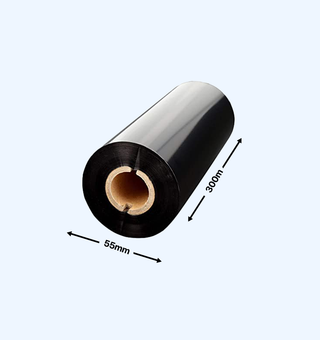 WAX Ribbon | Wax 55mm x 300m (Pack of 6)