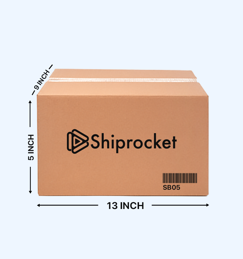 Buy Shiprocket Branded Corrugated Boxes, 13X9X5 Inches - Pack of 50