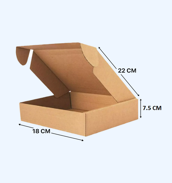 Multipurpose Corrugated Box 7x8.5x3 Inches (Pack of 50)