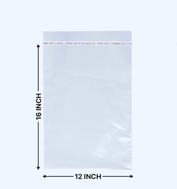 Transparent LDPE Poly Bag (12 x 16 inches)