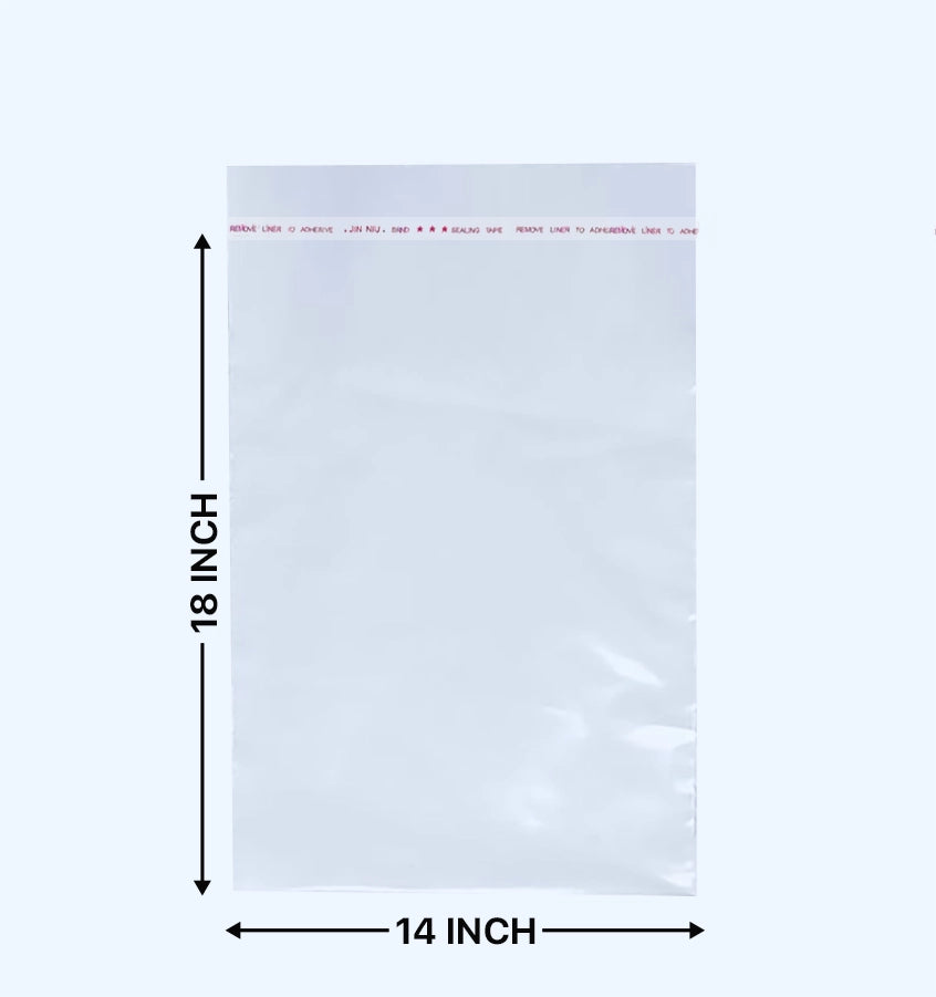 Transparent LDPE Poly Bag (14 x 18 inches)