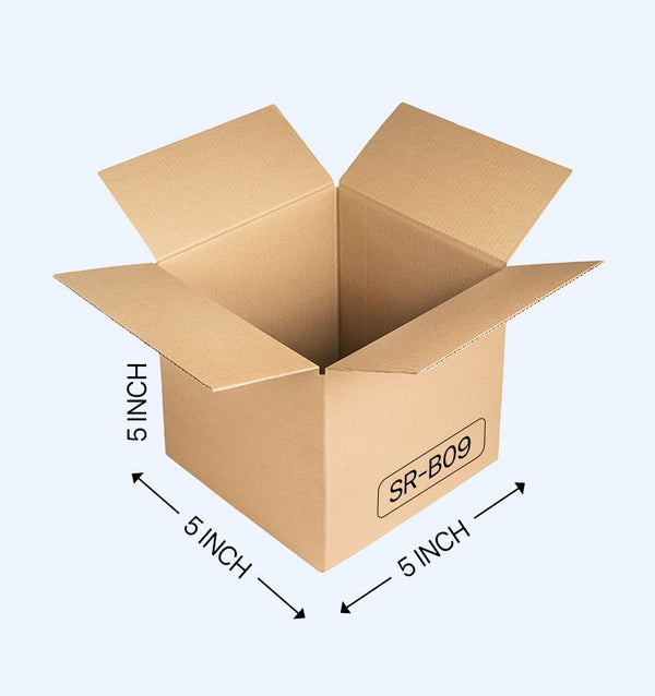 Buy Corrugated Boxes, 5x5x5 Inches - Pack Of 100
