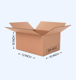 Corrugated Box, 10x10x12 Inches (Pack of 25)