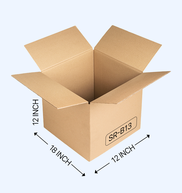 Buy Corrugated Boxes, 18x12x12 Inches - Pack Of 25