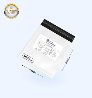 Premium Courier Bags with POD Sleeve (75 microns), 6x8 Inches (Pack of 100)