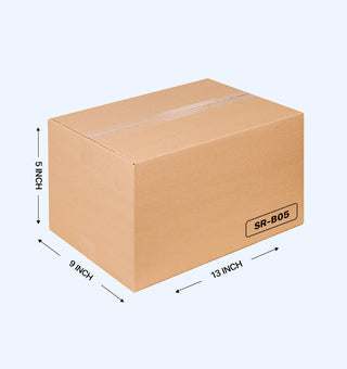 Corrugated Box, 13x9x5 Inches (Pack of 50)