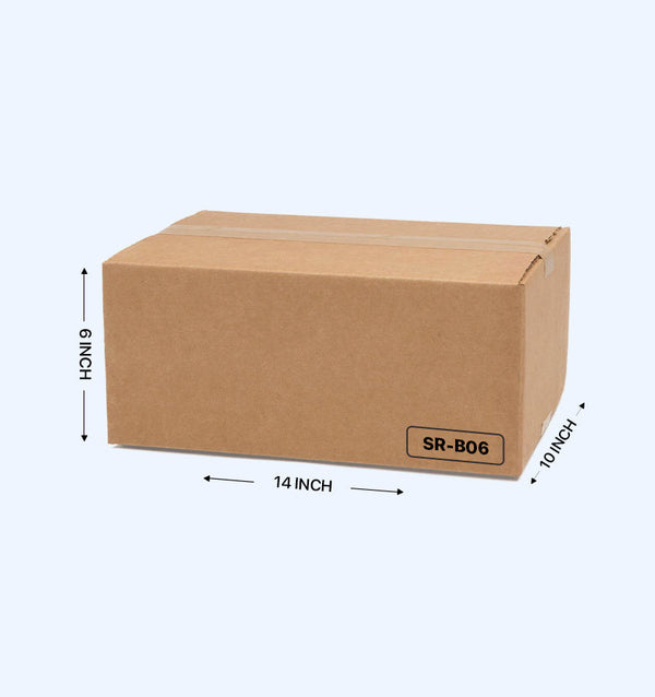 Buy Corrugated Boxes, 14X10X6 Inches - Pack of 25