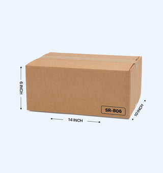 Corrugated Box, 14x10x6 Inches (Pack of 25)