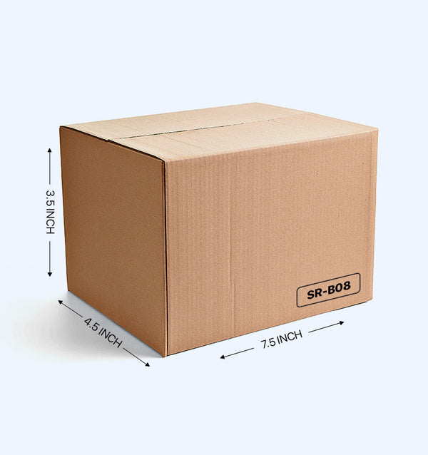 Corrugated Box  (7.5x4.5x3.5 In) ( Pack of 100)