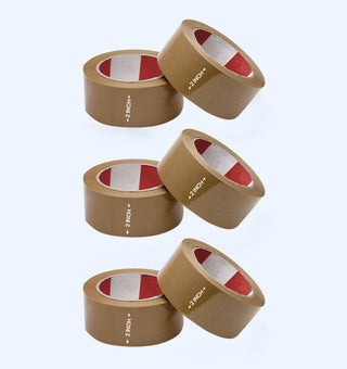 Brown Tapes for Packaging -2 Inches x 65 Meters (Pack of 6)