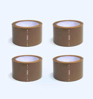 Brown Tapes for Packaging, 3 Inches x 65 Meters (Pack of 4)