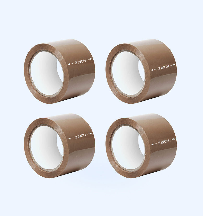 Buy Brown Tapes for Packaging - 3 Inches X 100 Meters (Pack of 4)